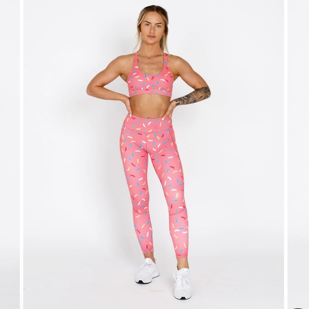 NWOT Donut sprinkle leggings